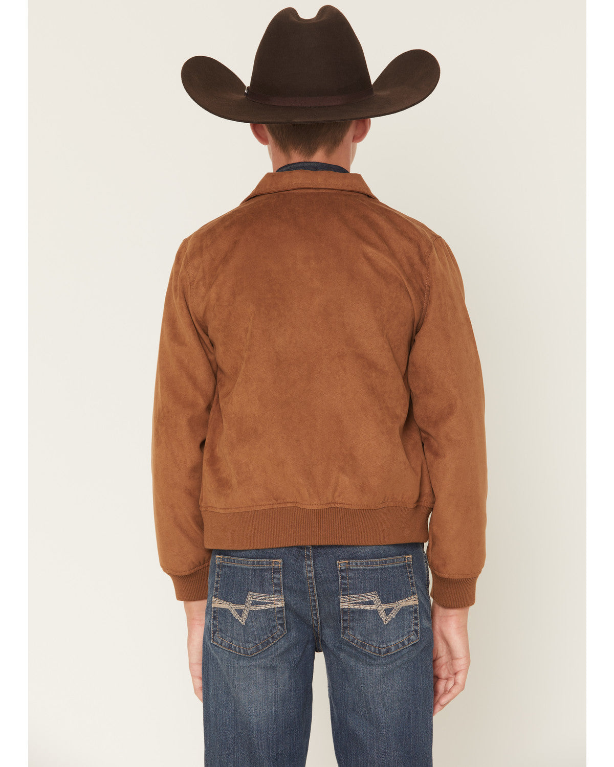 Cody James Boys' Harrington Faux Suede Bomber Jacket