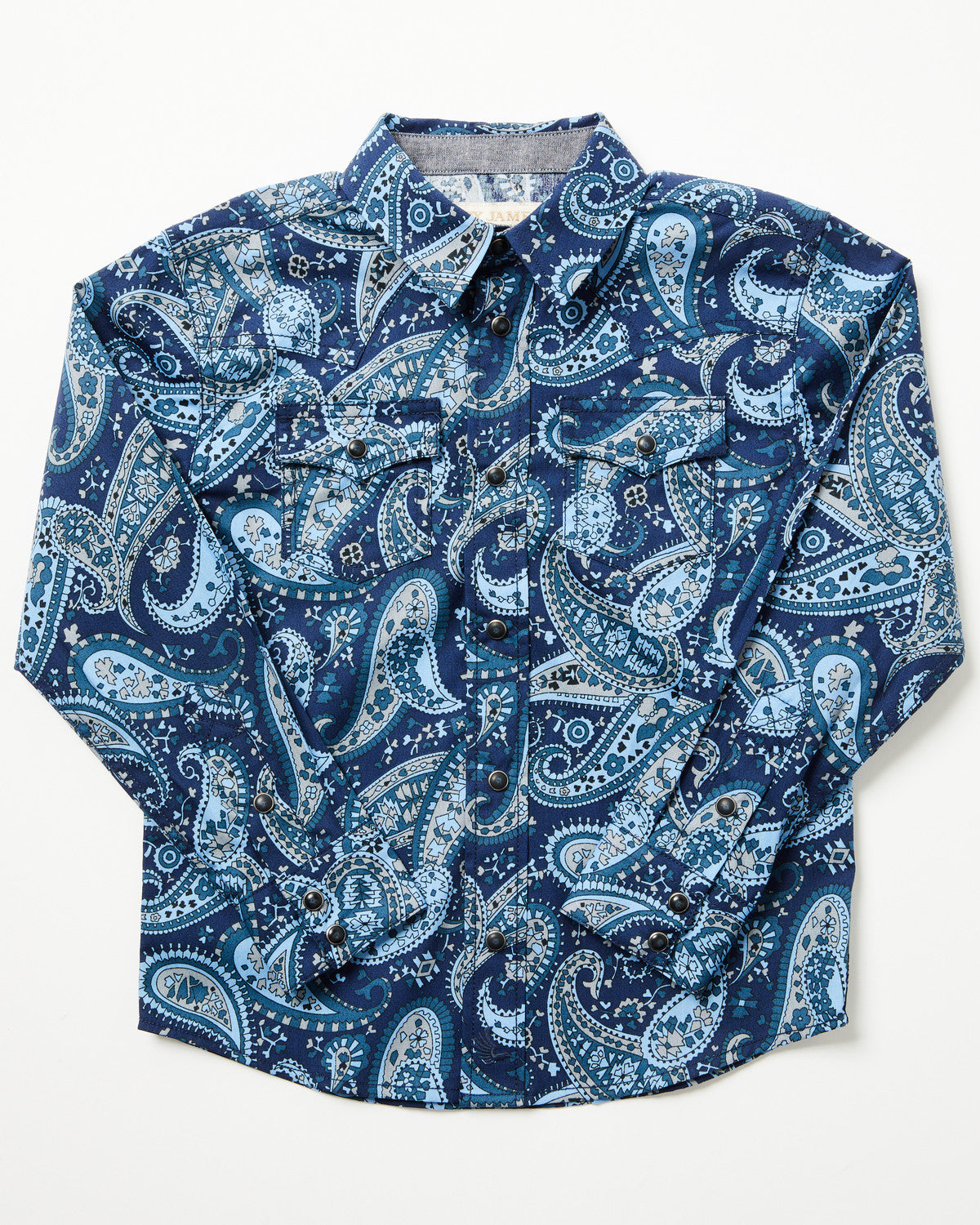 Cody James Toddler Boys' Westward Paisley Print Long Sleeve Snap Weste