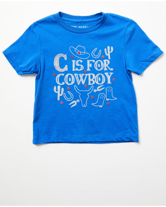 Cody James Toddler Boys' C Is For Cowboy Short Sleeve Graphic T-Shirt