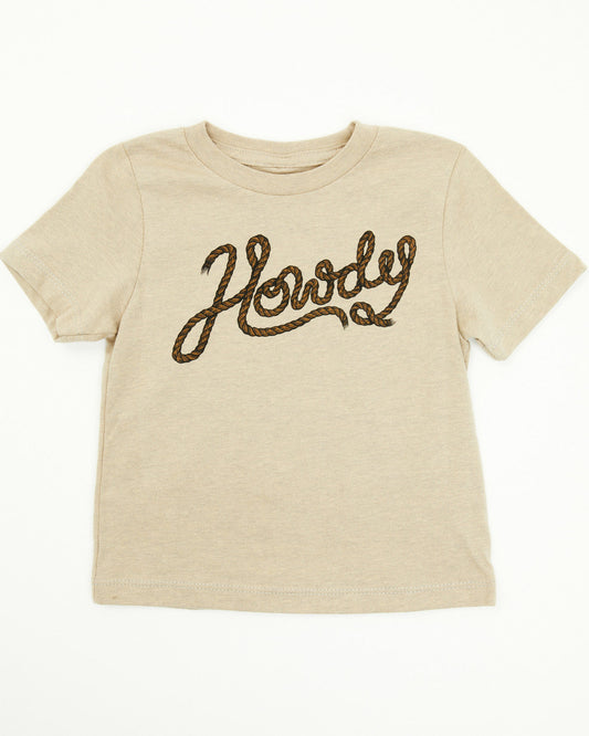 Cody James Toddler Boys' Howdy Short Sleeve Graphic T-Shirt