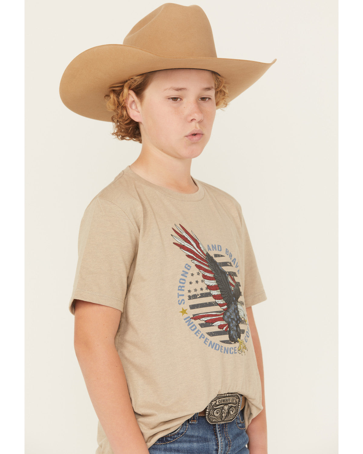 Cody James Boys' Hit Strong And Brave Short Sleeve Graphic T-Shirt