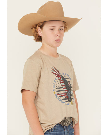 Cody James Boys' Hit Strong And Brave Short Sleeve Graphic T-Shirt