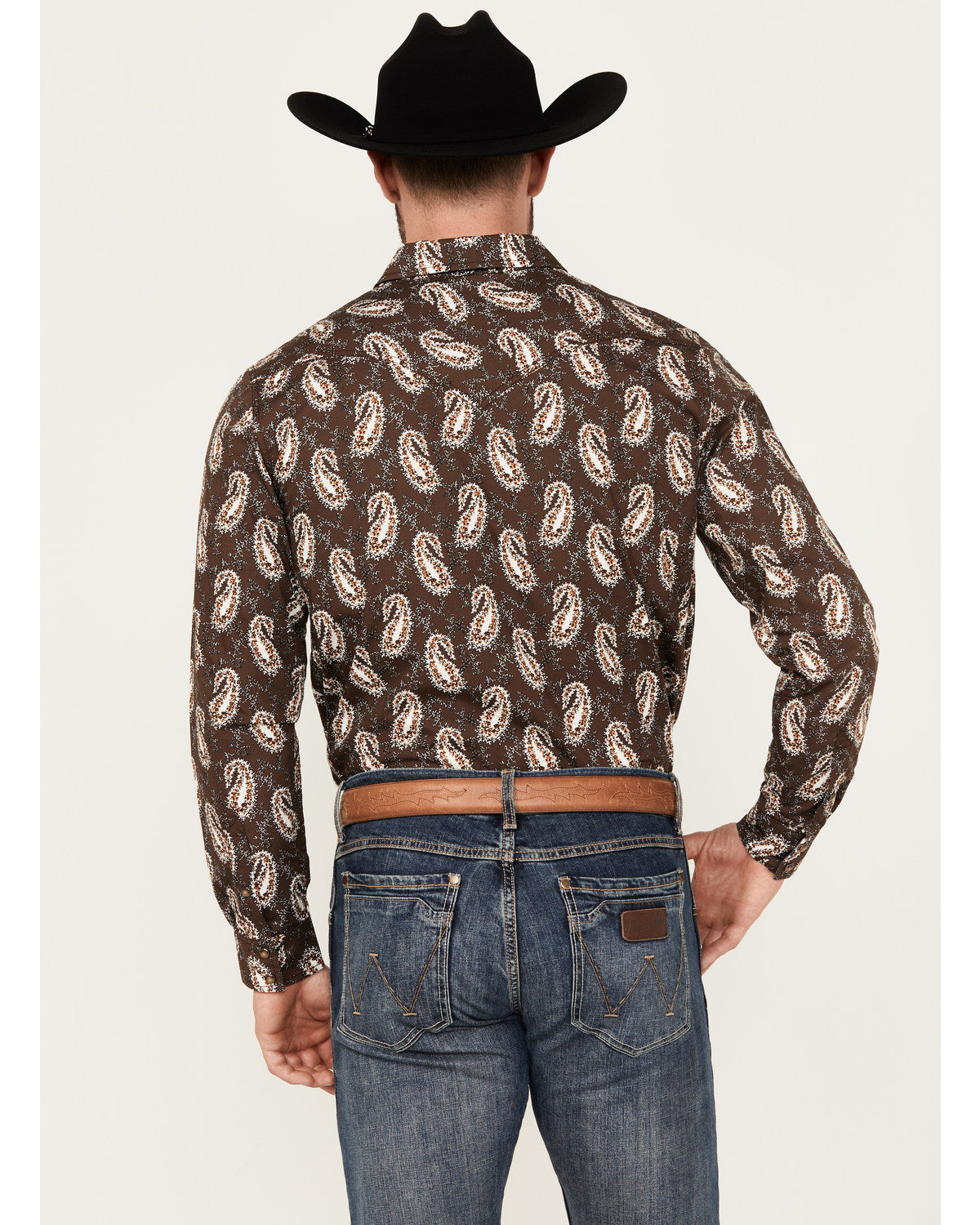Cody James Men's Flea Market Paisley Print Long Sleeve Snap Western Sh