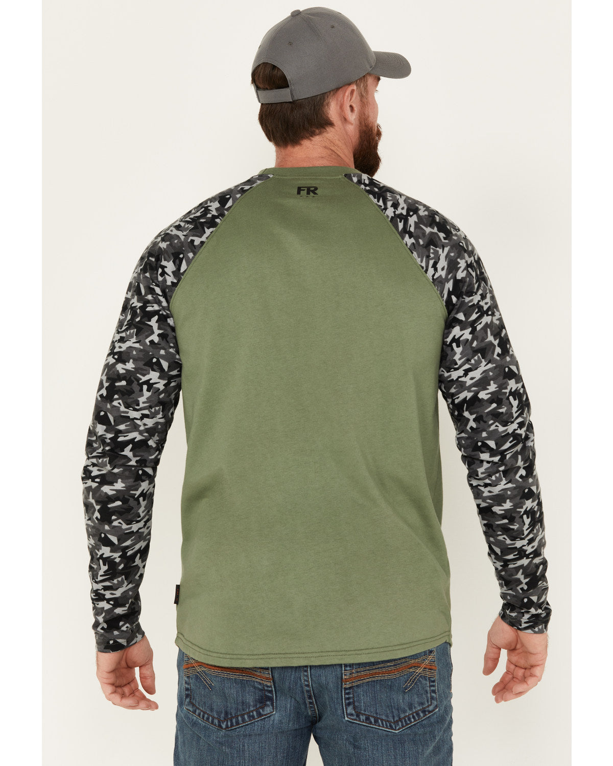 Cody James Men's FR Color Block Baseball Work T-Shirt