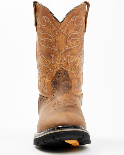 Cody James Men's Mustang Pull-On Waterproof Work Boots - Soft Toe