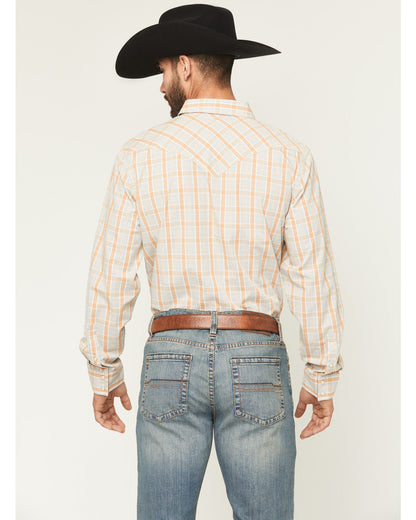 Cody James Men's Tanhue Plaid Print Long Sleeve Snap Western Shirt