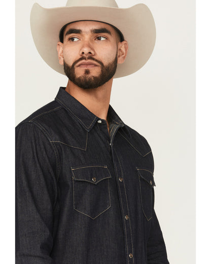 Cody James Black 1978® Men's Long Sleeve Snap Denim Western Shirt