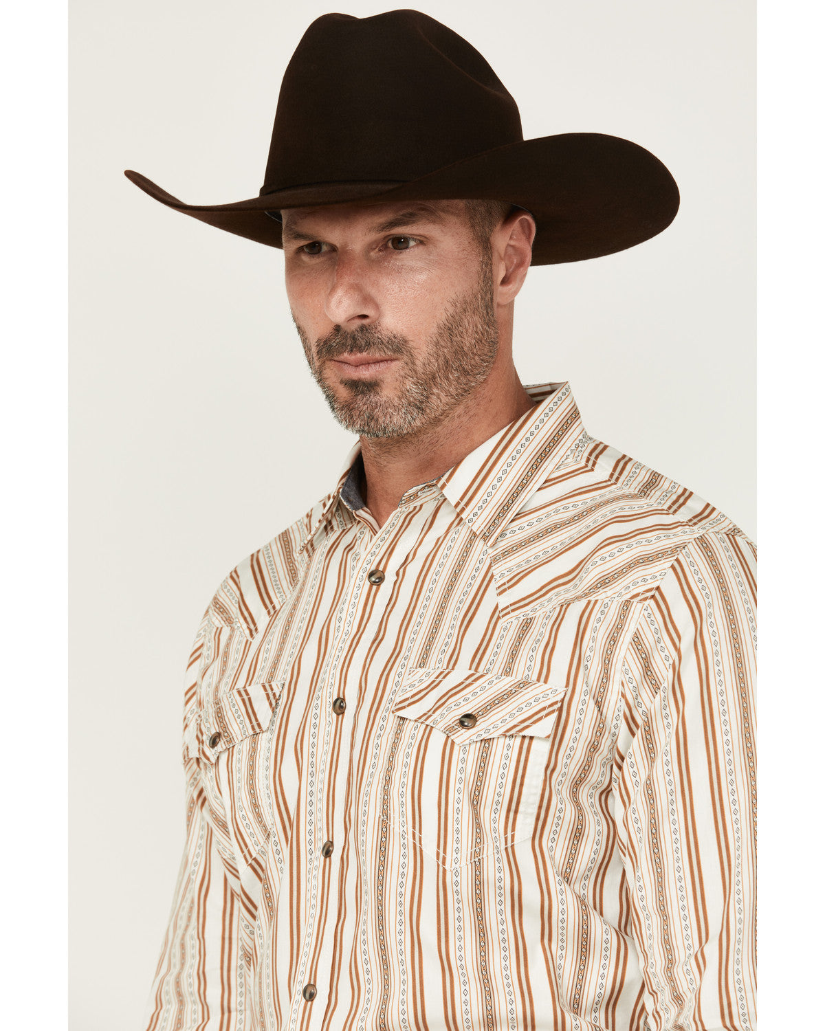 Cody James Men's Sierra Southwestern Striped Long Sleeve Snap Western