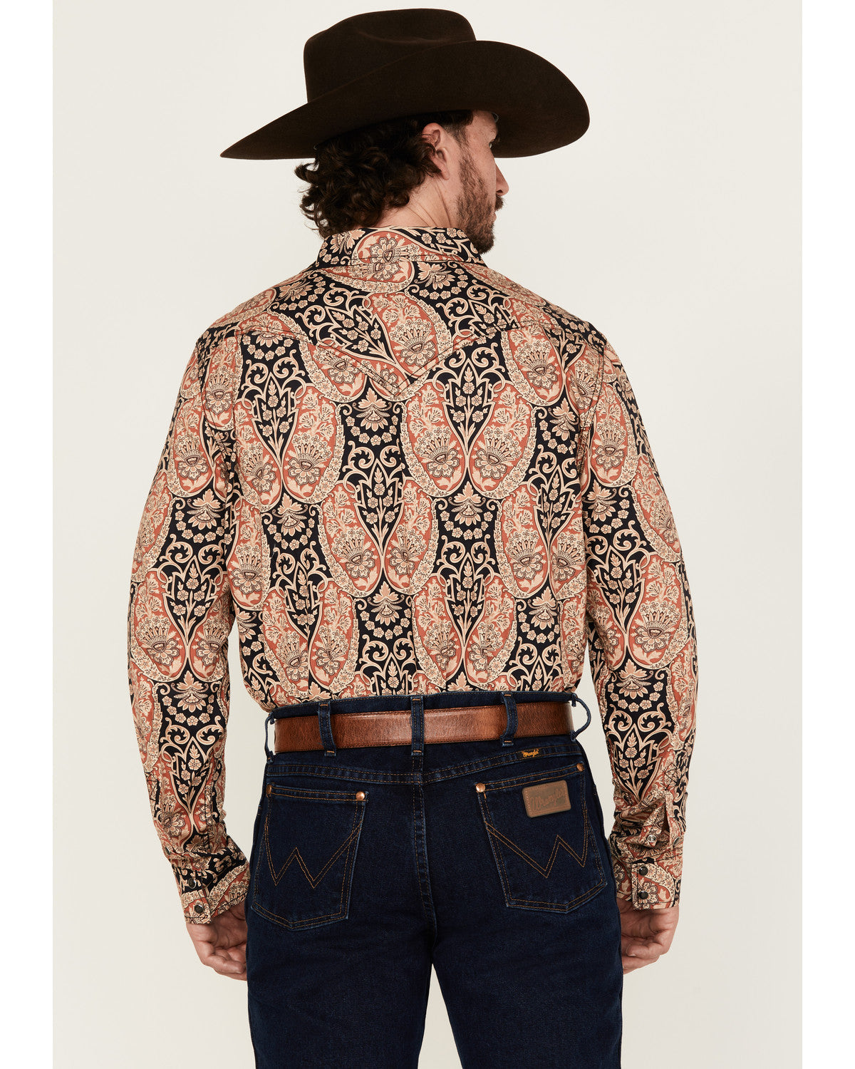 Cody James Men's Graysill Medallion Print Long Sleeve Snap Western Shi