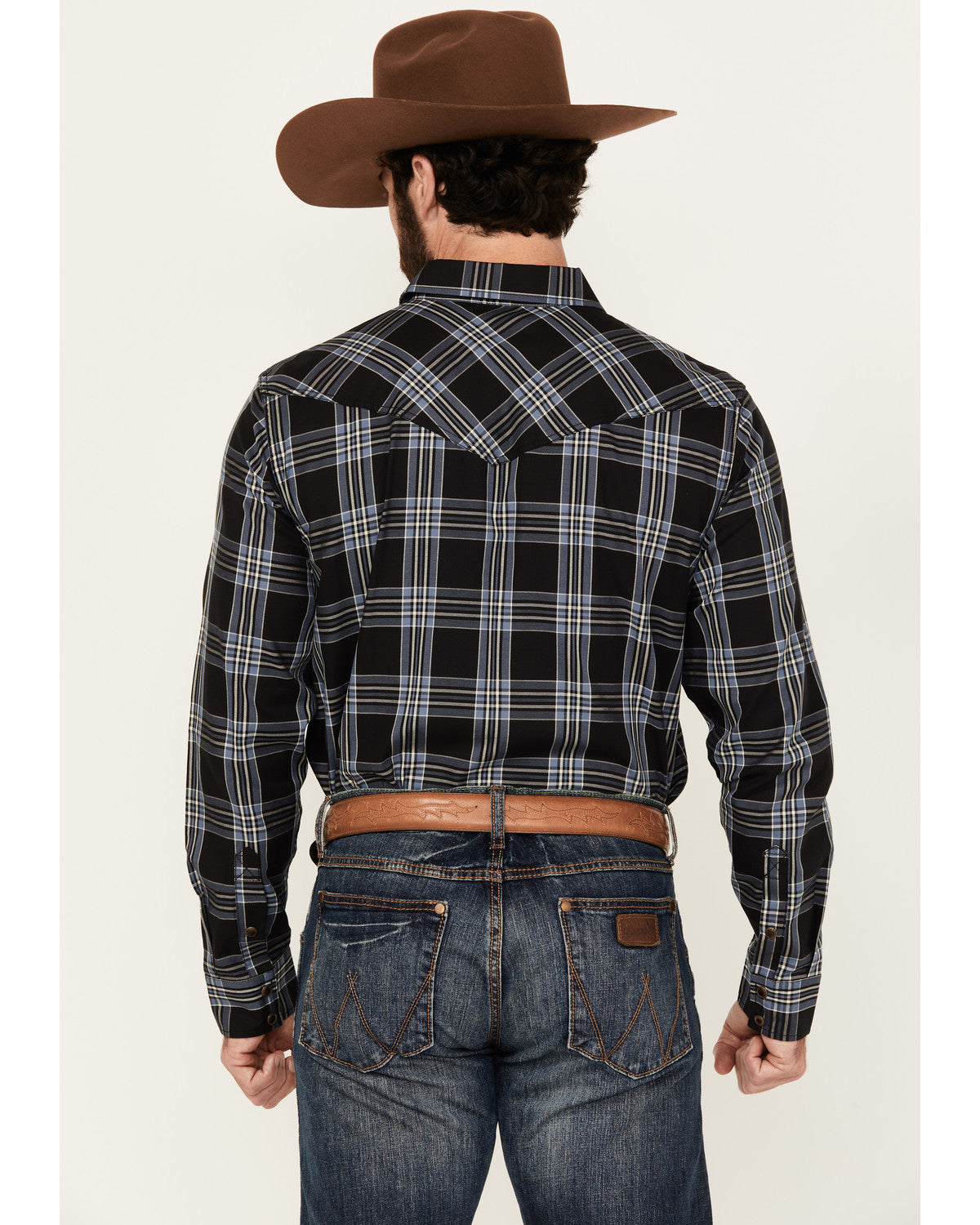 Cody James Men's Irving Plaid Print Long Sleeve Snap Western Shirt