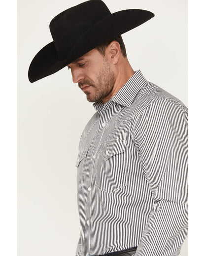 Cody James Black 1978® Men's Condor Striped Print Long Sleeve Button-D