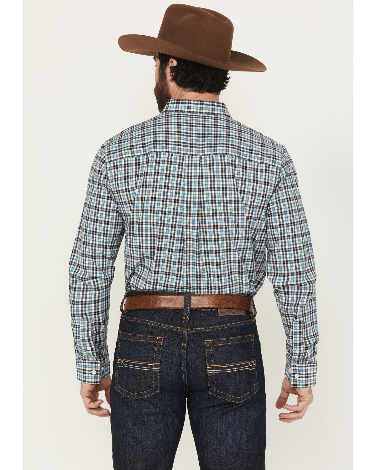 Cody James Men's Bob Plaid Print Long Sleeve Button-Down Western Shirt