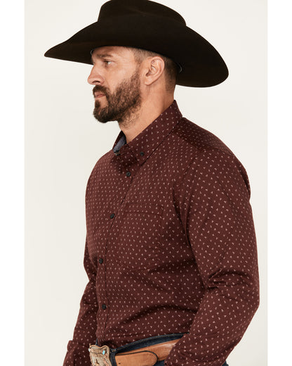 Cody James Men's Williams Mini Floral Print Long Sleeve Button-Down St