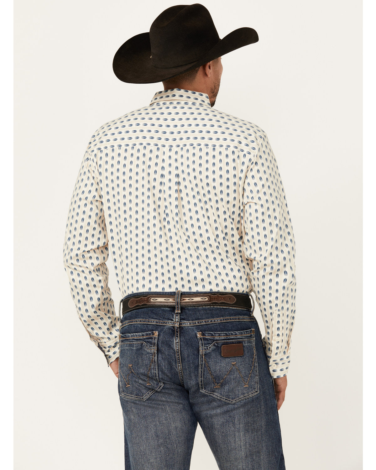 Cody James Men's Gunsmoke Striped Print Long Sleeve Button-Down Stretc