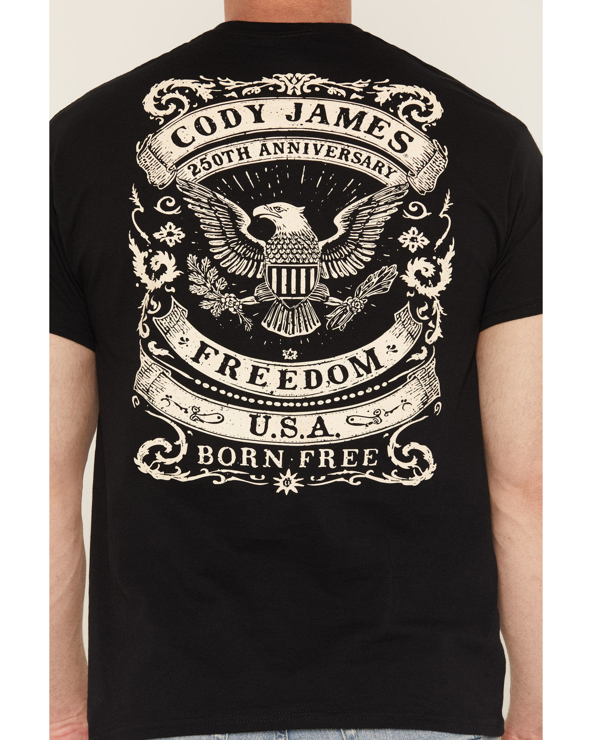 Cody James Men's Freedom America 250 Short Sleeve Graphic T-Shirt