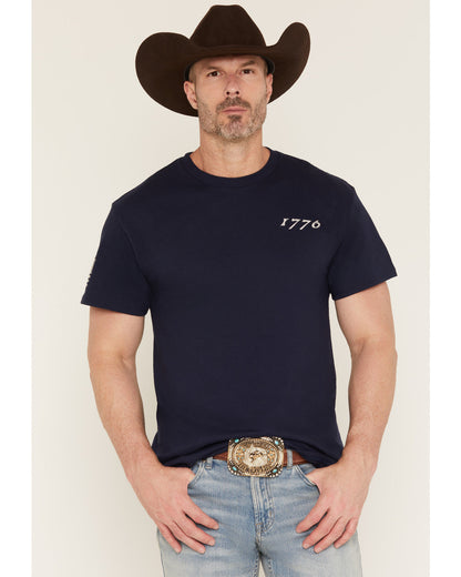 Cody James Men's America 250 Land of the Free Short Sleeve Graphic T-S