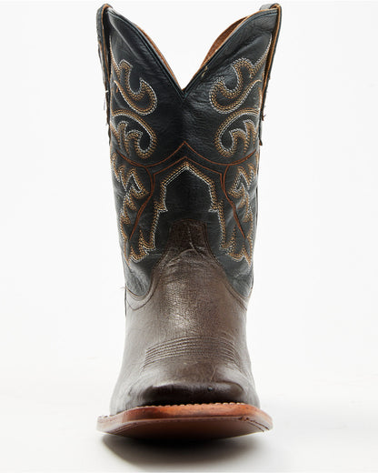 Cody James Men's Exotic Ostrich Western Boots - Broad Square Toe