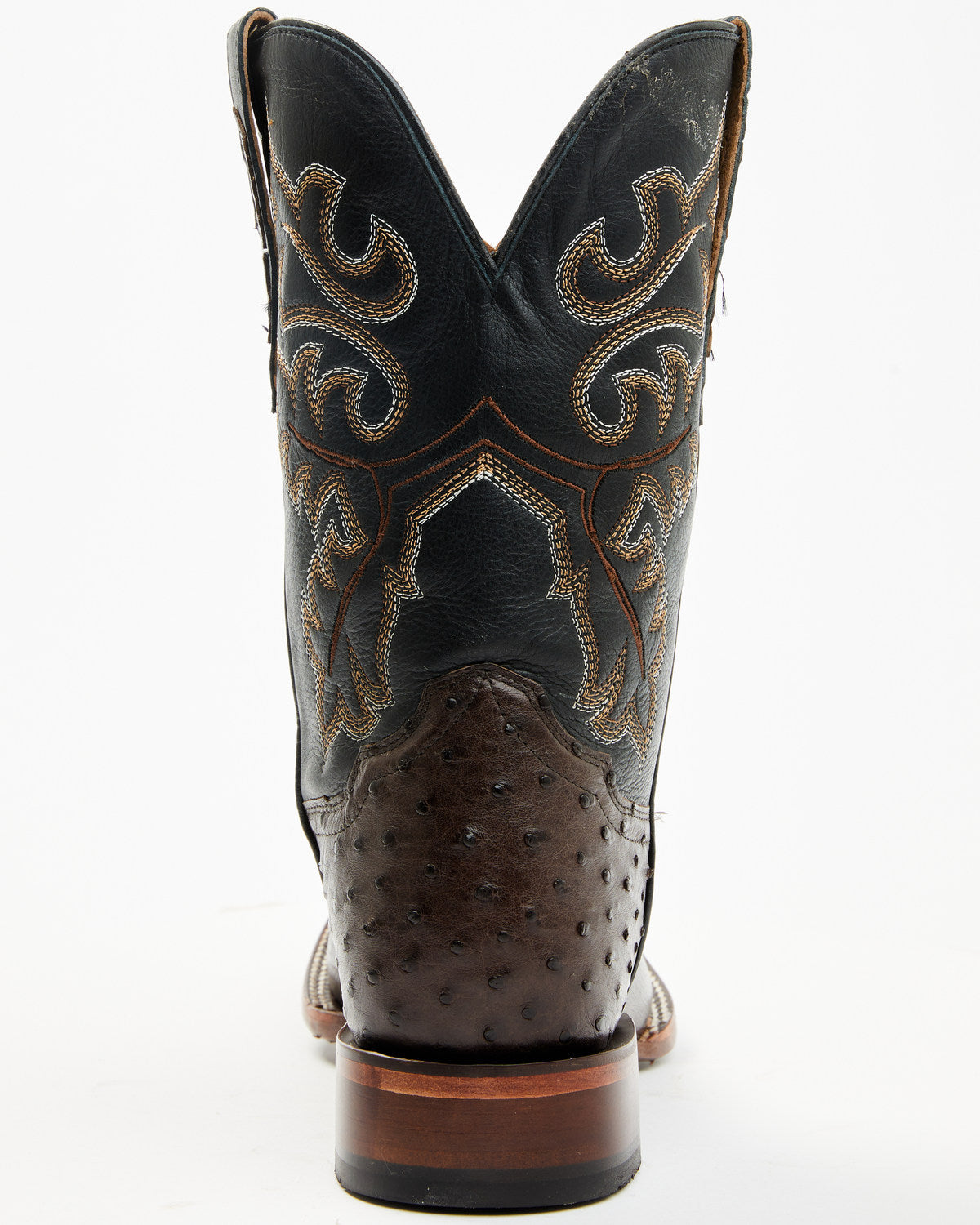 Cody James Men's Exotic Ostrich Western Boots - Broad Square Toe