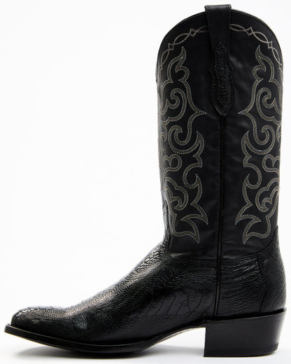 Cody James Men's Exotic Ostrich Leg Western Boots - Round Toe