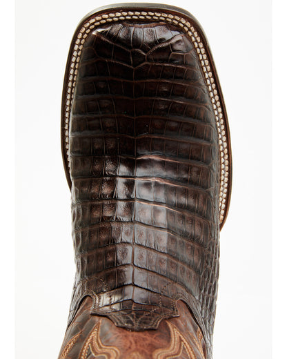 Cody James Men's Exotic Caiman Belly Western Boots - Broad Square Toe