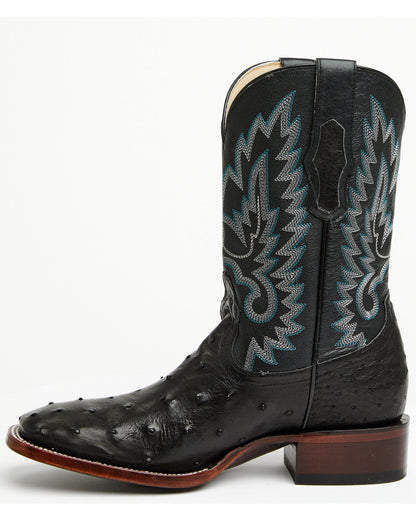 Cody James Men's Buzzard Exotic Full Quill Ostrich Western Boots - Bro