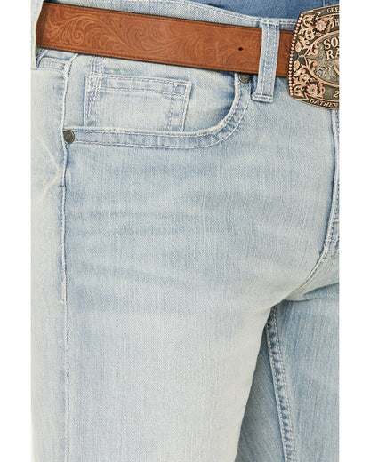 Cody James Men's Pioneer Wash Wyatt Slim Bootcut Stretch Denim Jeans