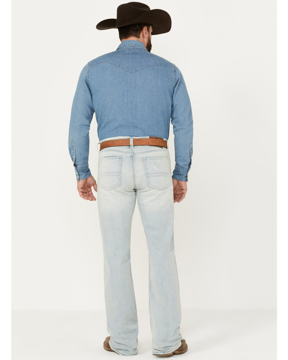 Cody James Men's Pioneer Wash Wyatt Slim Bootcut Stretch Denim Jeans