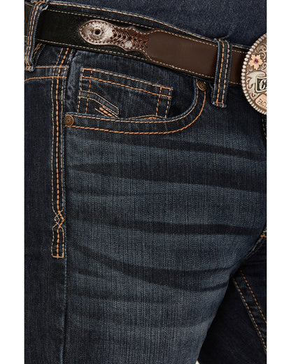 Cody James Men's Shadow Wash Jackson Slim Straight Stretch Denim Jeans
