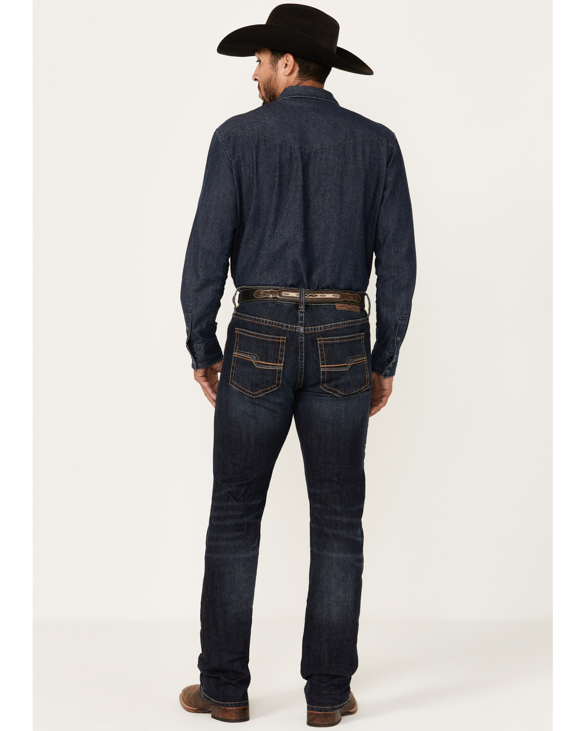 Cody James Men's Shadow Wash Jackson Slim Straight Stretch Denim Jeans