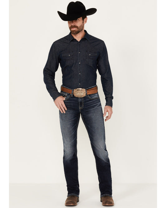 Cody James Men's Moonbeam Wash Jackson Slim Straight Stretch Denim Jea