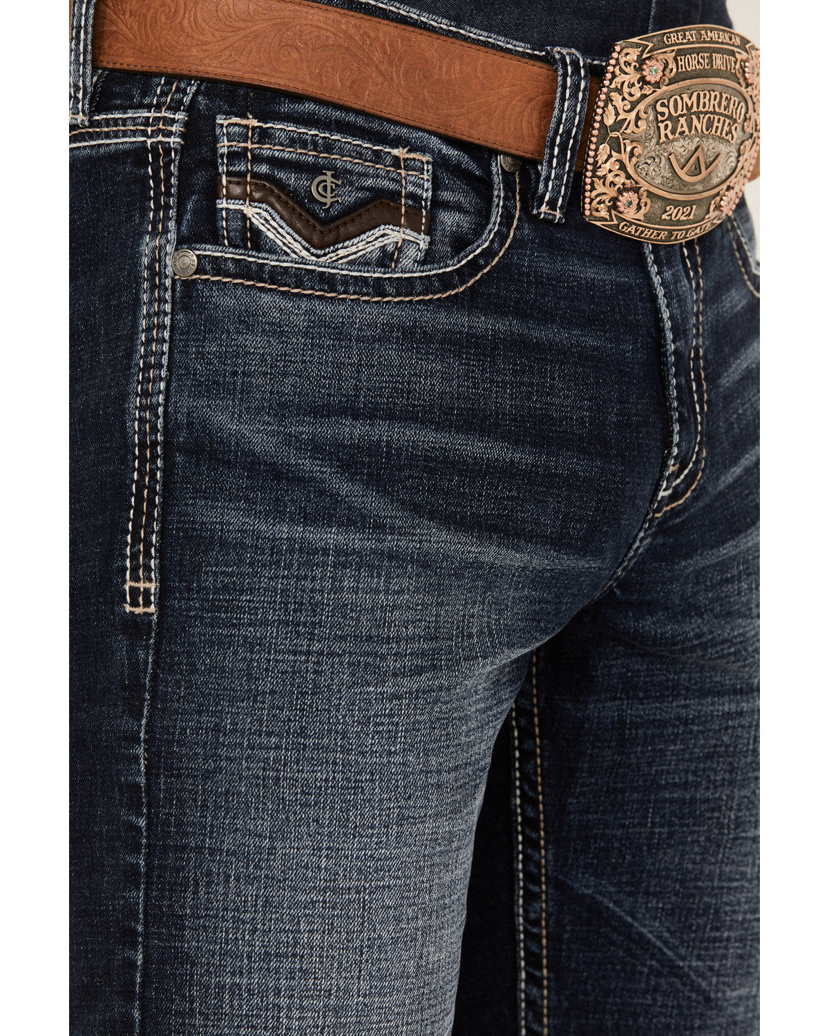 Cody James Men's Moonbeam Wash Jackson Slim Straight Stretch Denim Jea