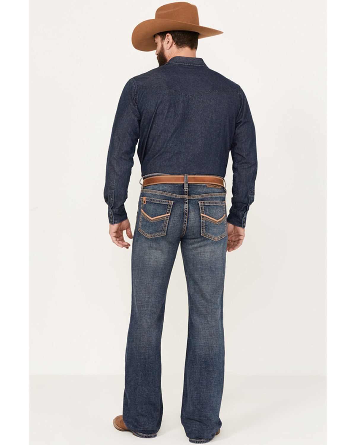 Cody James Men's Stonewall Wash Wyatt Slim Bootcut Stretch Denim Jeans