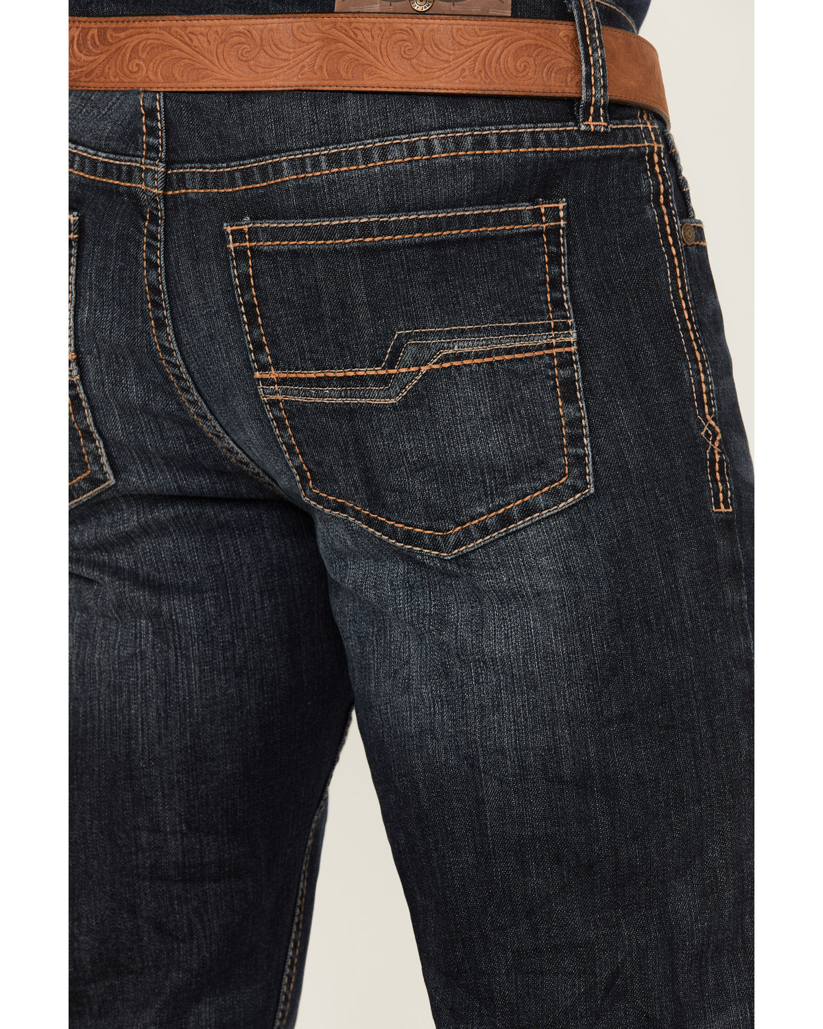 Cody James Men's Shadow Wash Jackson Slim Straight Stretch Denim Jeans