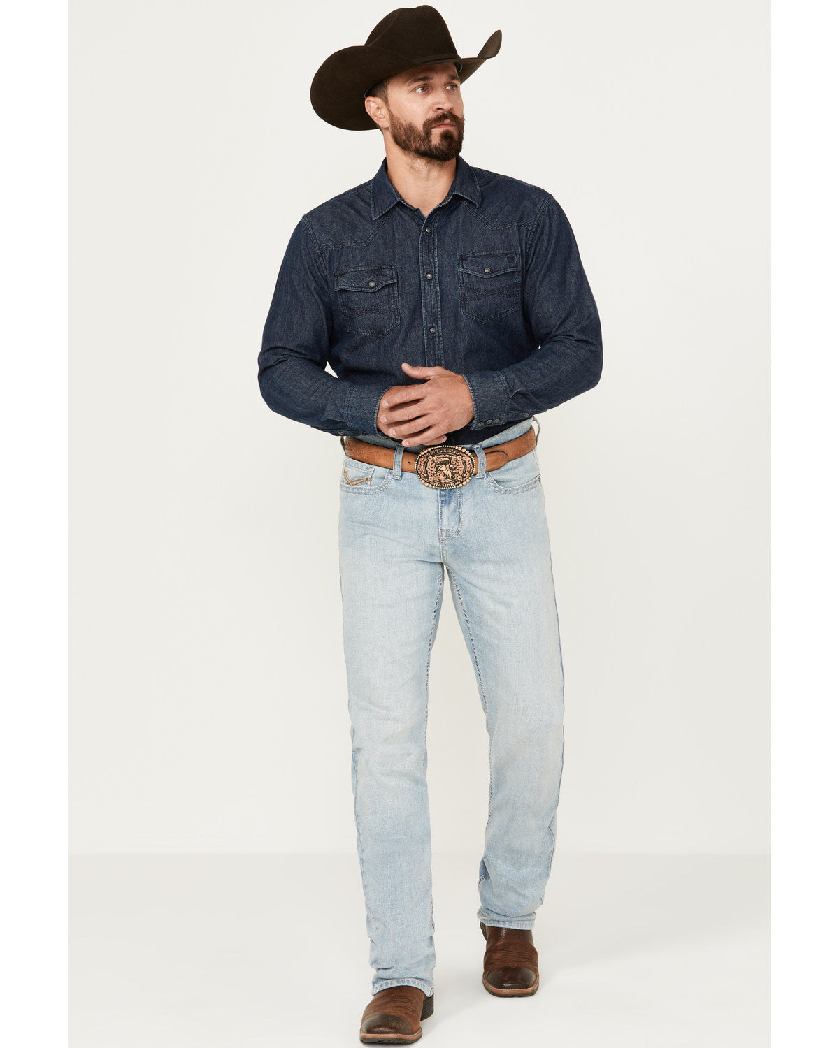 Cody James Men's Jamestown Wash Jackson Slim Straight Stretch Denim Je