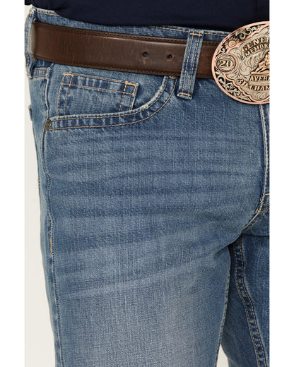 Cody James Men's Roughstock Wash Jackson Slim Straight Rigid Denim Jea
