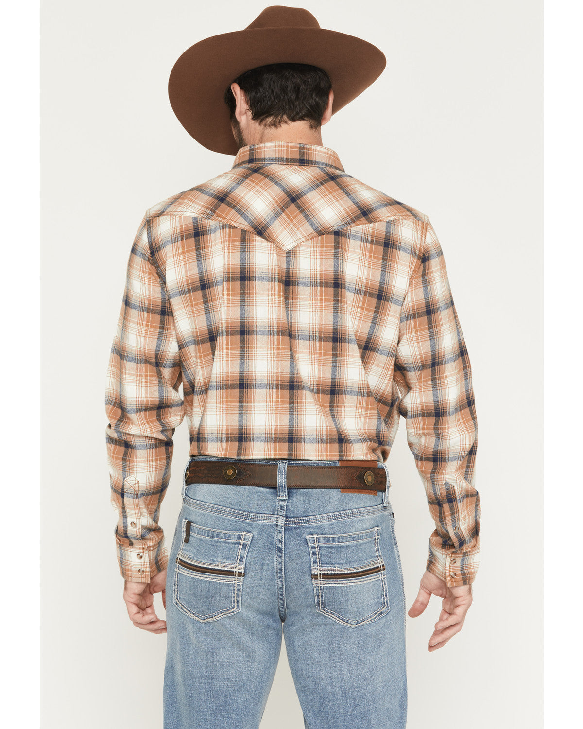 Cody James Men's Bravo Plaid Print Long Sleeve Snap Flannel Shirt - Ta