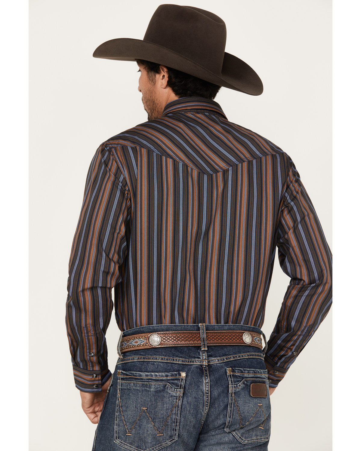 Cody James Men's Finals Day Striped Long Sleeve Western Snap Shirt