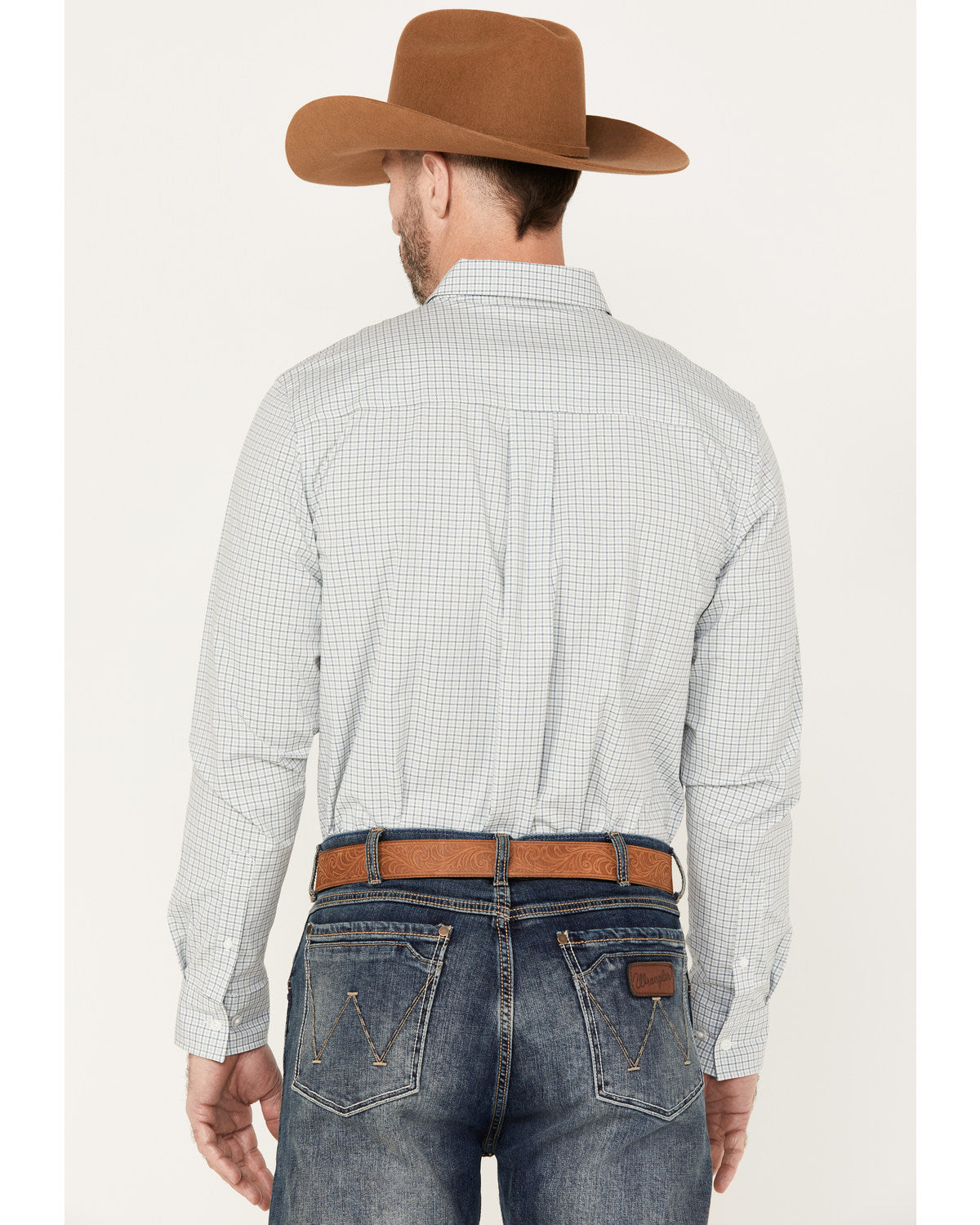 Cody James Men's Hoof Plaid Print Long Sleeve Button-Down Western Shir