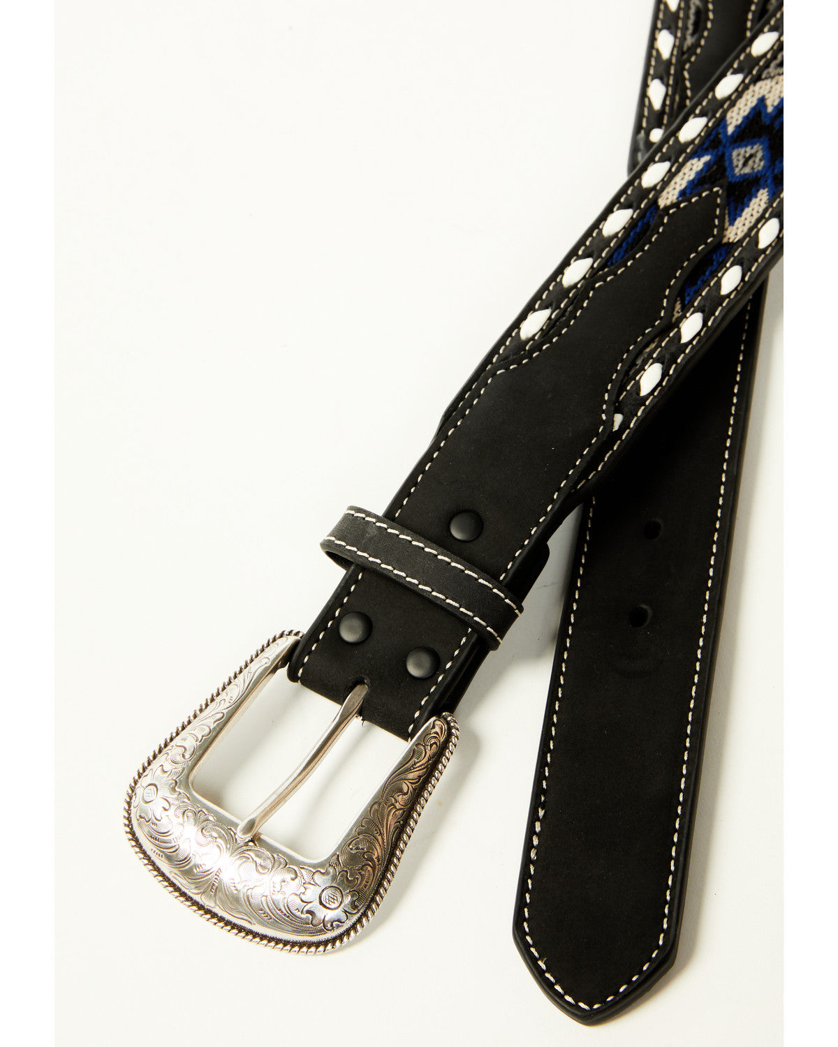 Cody James Men's Southwestern Inlay Tapered Belt