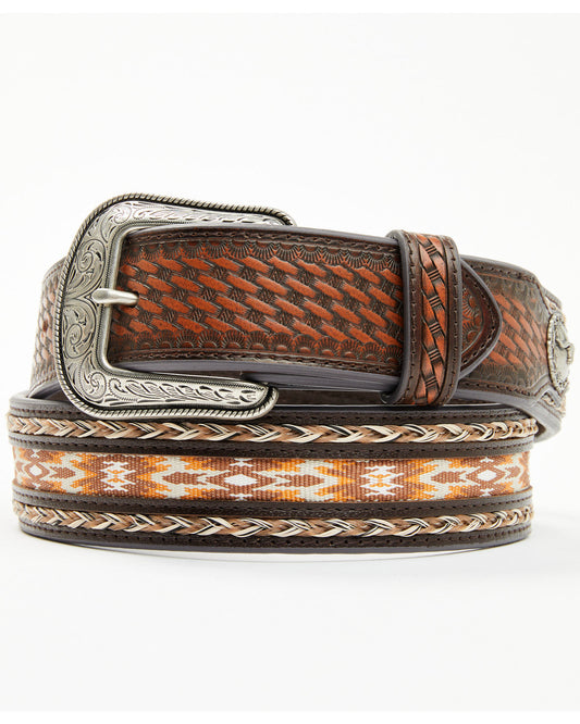 Cody James Men's Atwood Southwestern Inlay Belt
