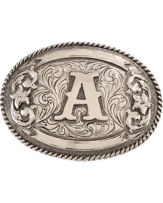 Cody James Oval Letter A Initial Belt Buckle