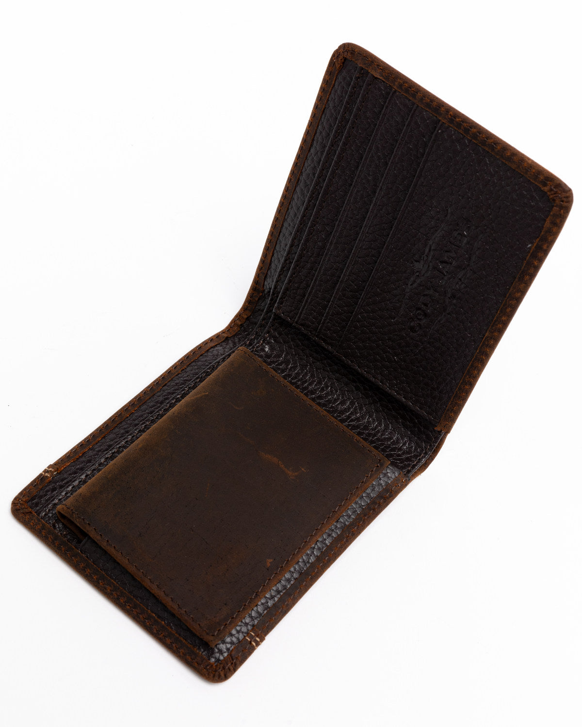 Cody James Men's Boot Stitch Bi-Fold Leather Wallet