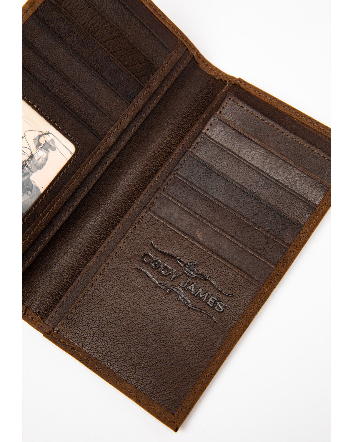 Cody James Men's Americana Leather Checkbook Wallet