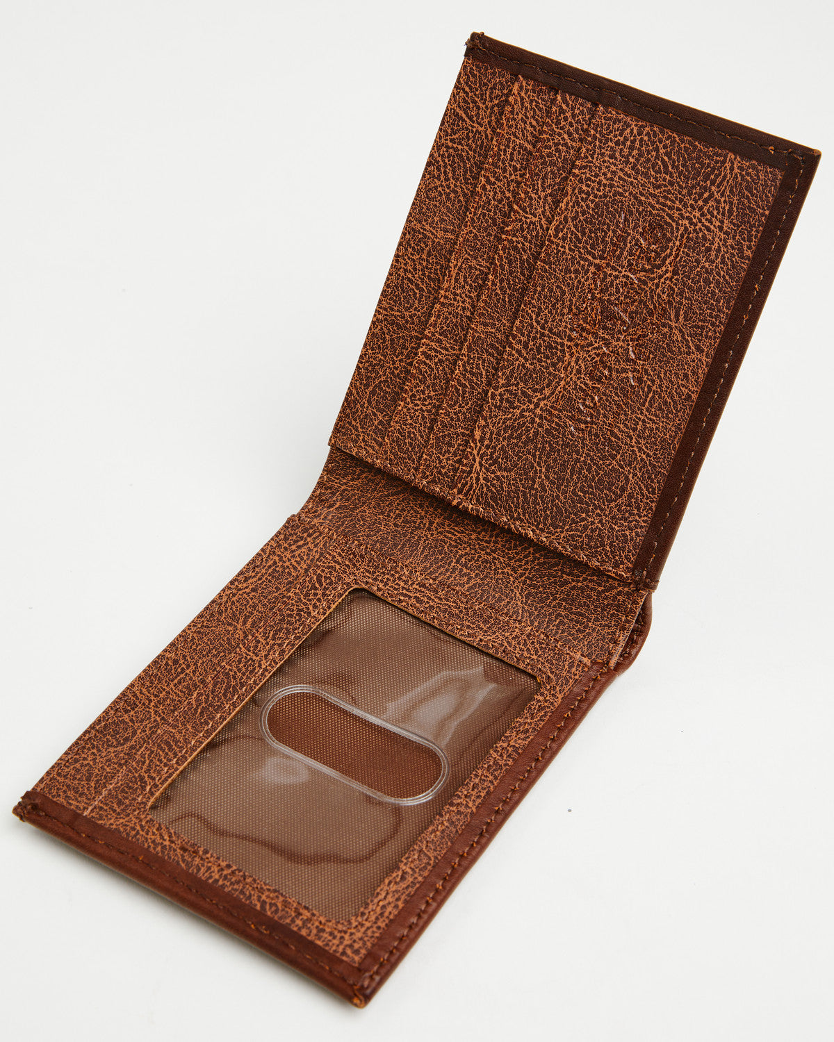 Cody James Men's Hutton Basket Weave Tooled Hair-On Bifold Wallet
