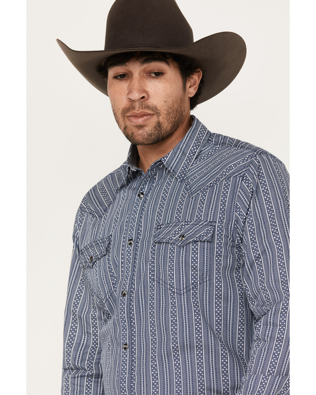 Cody James Men's Born N Raised Striped Long Sleeve Snap Western Shirt