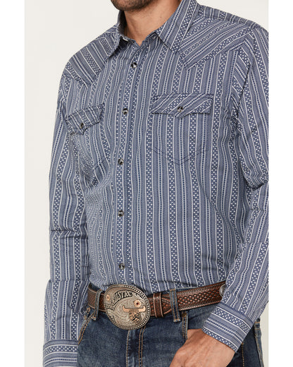 Cody James Men's Born N Raised Striped Long Sleeve Snap Western Shirt