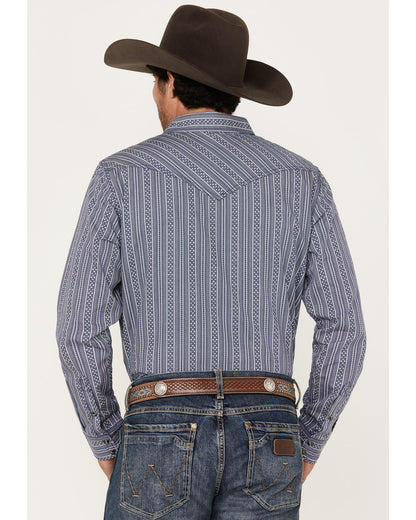 Cody James Men's Born N Raised Striped Long Sleeve Snap Western Shirt