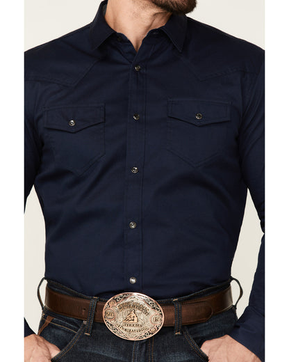 Cody James Men's Solid Treadstone Long Sleeve Pearl Snap Western Shirt
