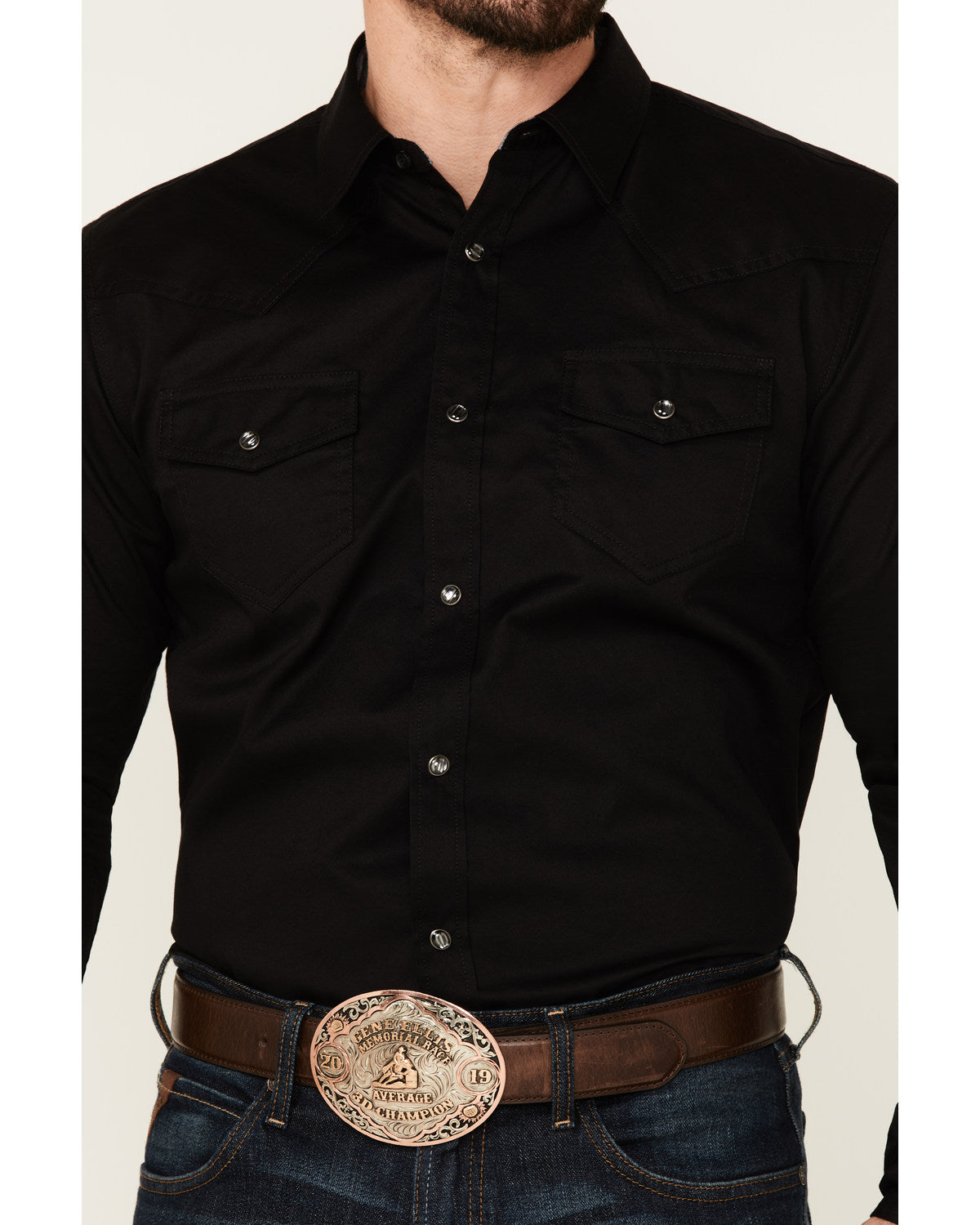 Cody James Men's Solid Treadstone Long Sleeve Pearl Snap Western Shirt