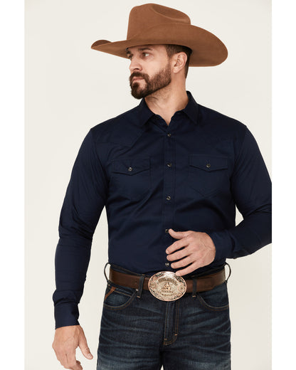 Cody James Men's Solid Treadstone Long Sleeve Pearl Snap Western Shirt